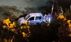 Sinop’ta bir otomobil denize uçtu