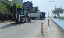 Karakum yolunda temizlik mesaisi devam ediyor