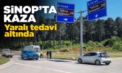 Sinop-Erfelek kavşağında kaza