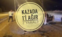 Boyabat çevre yolunda kaza: 1’i ağır 2 yaralı