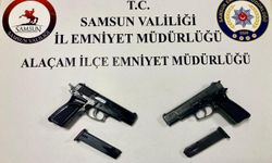 2 adet ruhsatsız tabanca ele geçti