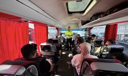 Bayram tatili nedeniyle otogarda trafik denetimi yapıldı