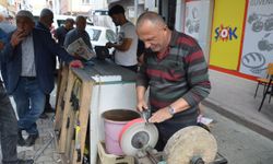 Bıçak bileme tezgahları yoğunlaştı
