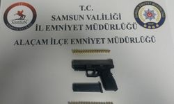 Samsun'da bir kişinin üzerinde ruhsatsız silah ele geçirildi