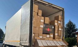 Durdurulan araçta 5 milyon 980 bin adet kaçak makaron ele geçirildi