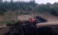Tarlada yangın çıktı, ekipler eve sıçramasını önledi