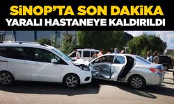 Sinop'ta kaza: Yaralı hastaneye kaldırıldı