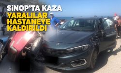 Otomobil ile motosiklet çarpıştı: 2 yaralı