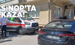 Sinop'ta kaza: Otomobille motosiklet çarpıştı