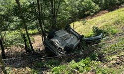Samsun'da otomobil devrildi: 2 yaralı