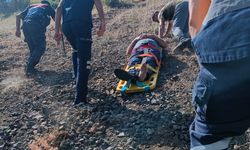 Uçuruma devrilen ATV aracındaki 2 kişi yaralandı