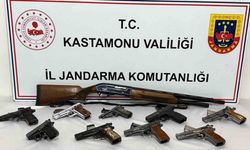 Kastamonu’da 10 adet ruhsatsız silah ele geçirildi