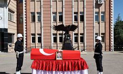 Vefat eden polis memuru için tören düzenlendi