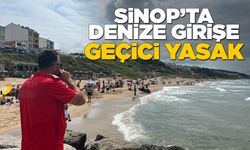 Sinop'ta kuzey sahilinde denize giriş yasaklandı