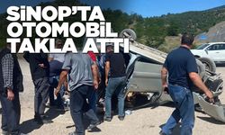 Otomobil takla attı, 3 kişi yaralandı