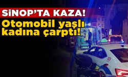 Otomobil yaşlı kadına çarptı