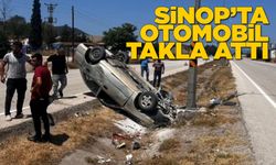 Sinop'ta kaza: Sürücü yaralandı