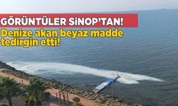 Sinop’ta denize akan sıvı merak uyandırdı