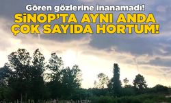 Sinop açıklarında çok sayıda hortum meydana geldi