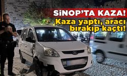 Kaza yapan sürücü aracını bırakıp kaçtı