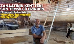 Tekne yapım zanaatını 45 yıldır tutkuyla sürdürüyor
