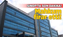 Sinop’ta hastaneye getirilen mahkum firar etti