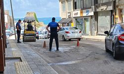 Sinop’ta asfalt onarım çalışması