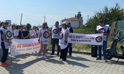Sinop’ta sağlık emekçilerinden KÇP protestosu