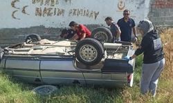 Otomobil takla attı, sürücü yaralandı