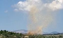 Baraj yakınıda hortum çıktı
