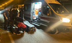 Devrilen motosikletin sürücüsü yaralandı