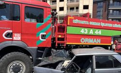 Orman arazözü ile otomobil kavşakta çarpıştı