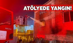 PVC doğrama atölyesinde yangın