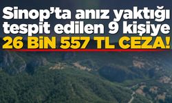 Sinop’ta anız yakan 9 kişiye ceza uygulandı