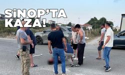 Kanlar içinde kalan sürücü hastaneye kaldırıldı