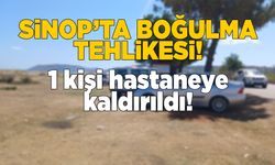 Sinop’ta boğulma tehlikesi: Hastaneye kaldırıldı