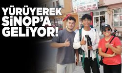 Çin'den yola çıktı, yürüyerek Sinop'a geliyor
