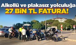 Sinop'ta alkollü sürücüye 27 bin TL ceza