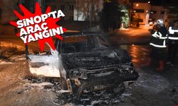 Seyir halindeki otomobil yandı