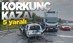 Viyadükte kaza: 5 kişi yaralandı