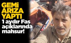 Sinoplu kaptan uluslararası sularda mahsur kaldı