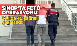 Sinop dahil 29 ilde FETÖ operasyonu