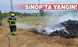 Sinop’ta arazide yangın paniği