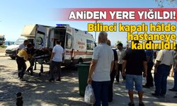Sinop'ta bir vatandaş kaldırımda yürürken bayıldı