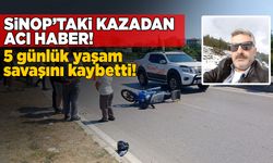 Sinop’taki kazadan acı haber