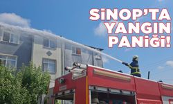 Sinop’ta 4 katlı apartmanda yangın paniği