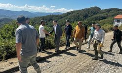 Kaymakam Çelik, imece ile yapılan yolu inceledi