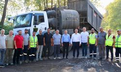 Sinop’ta asfaltlama çalışmaları devam ediyor