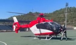 Sinop'ta ambulans helikopter yeni doğan bebek için havalandı