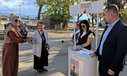 Sinop'ta Filistin'e ve Küresel Sumud Filosu'na destek standı